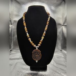 Unique handmade gemstone necklace SIZE: 28inches